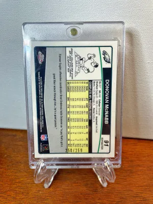 2006 Topps Chrome DONOVAN MCNABB Red Refractor #/259 Eagles #91 RARE! back