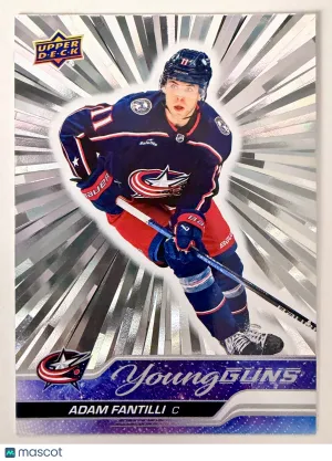 2023 Upper Deck Adam Fantilli Outburst Silver Young Guns Rookie front