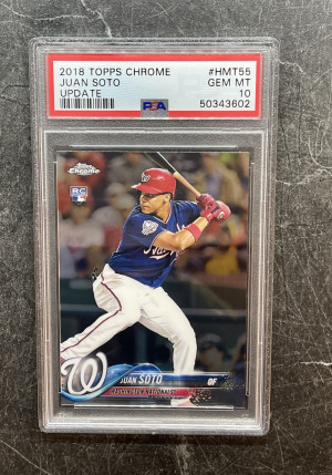 2018 Topps Chrome Update Juan Soto Update front