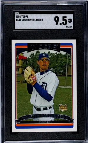 2006 Topps Justin Verlander SGC 9.5 front
