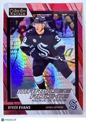 2024 O-Pee-Chee Platinum Ryker Evans Red Prism Rookie /199 front