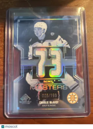 2025-26 SP Game Used NHL Masters Jersey Charlie McAvoy 005/199 Boston Bruins front
