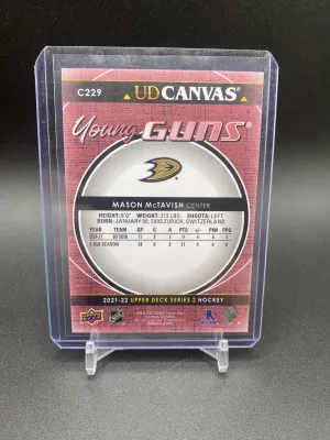 2021-22 Upper Deck Series 2 - Ud Canvas Young Guns Mason McTavish back