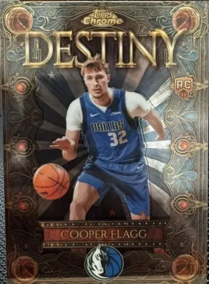 2025-26 Topps Chrome NBA Cooper Flagg Destiny Insert Rookie Card Mavs RC #D-1 front
