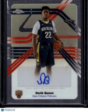2025 Topps Chrome Basketball Next Stop Signatures Derik Queen #NS-DQ RC front