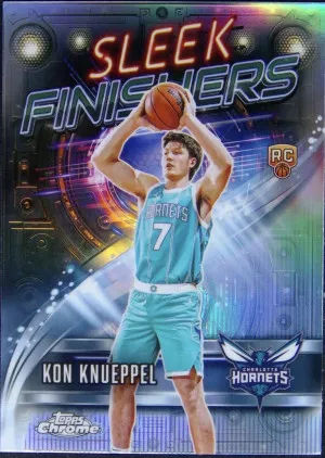 2025-26 Topps Chrome Kon Knueppel Sleek Finishers Refractor #SF-24 (RC) front