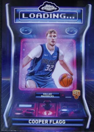 2025-26 Topps Chrome Cooper Flagg Rookie Loading... #LD-11 (RC) front