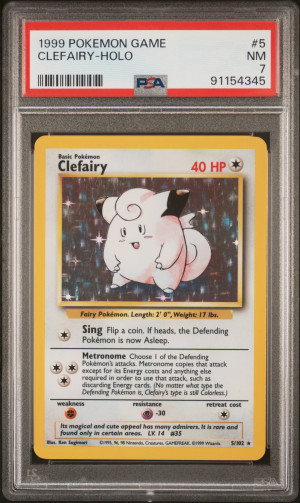 1999 Pokémon Game Clefairy-Holo #5/102 front