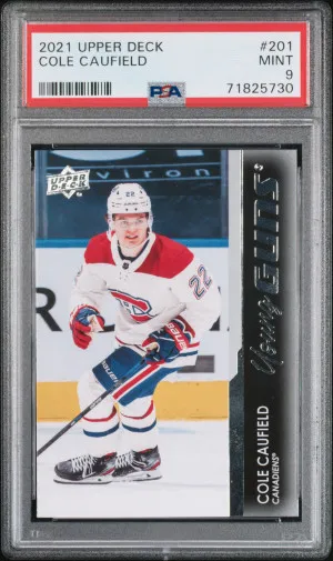2021 Upper Deck Young Guns #201 Cole Caufield front