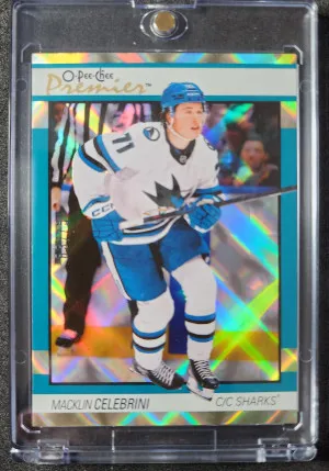 Macklin Celebrini Diamond Foil /75 front