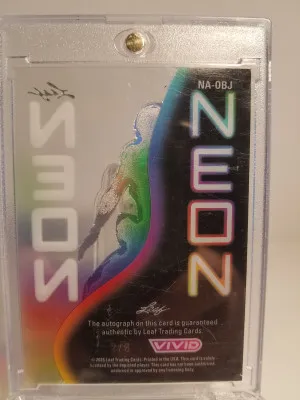 2025 Leaf Vivid Odell Beckham Jr. Auto /8 back
