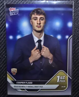 2025 Topps Now Cooper Flag 1st Pick front