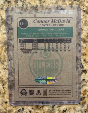 2015 O Pee Chee Connor Mcdavid Rookie Buyback Auto /10 back