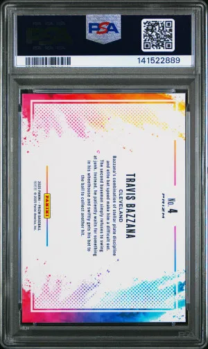 2025 Panini Prizm Color Blast Travis Bazzana back