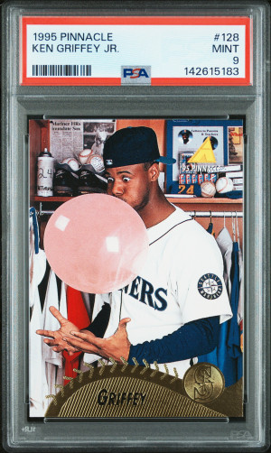 1995 Pinnacle Ken Griffey Jr. PSA 9 front