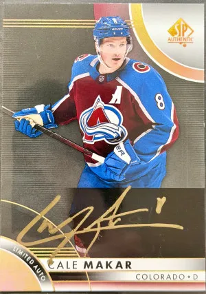 2023 SP Authentic Hockey Cale Makar Limited Auto front