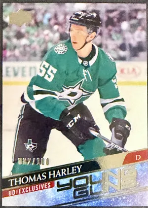 2020-21 UD Series 1 Hockey Young Guns Exclusives Thomas Harley /100 front
