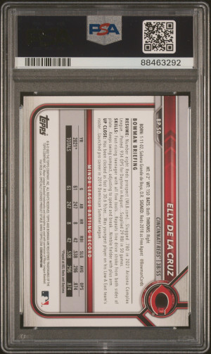 2022 Bowman Paper Prospects Elly De La Cruz Paper Prospects back