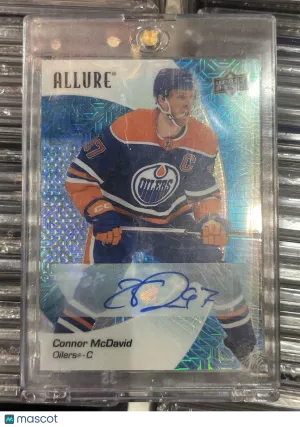 2023-24 Upper Deck Allure Blue Line Auto 05/35 Connor McDavid #68 SP Autograph front