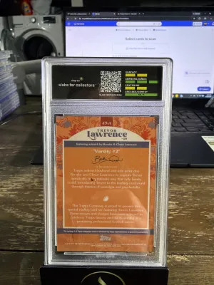 2021 Topps x Trevor Lawrence #49-A Trevor Lawrence Autographs Orange #/99 Degree 8 back