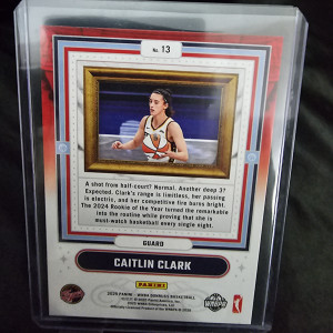 Caitlin Clark #13 2025 Panini Donruss WNBA Franchise Features back