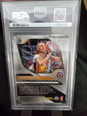 2025 Cameron Brink Green Prizim PSA 9 back