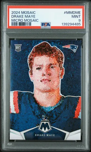 2024 Panini Mosaic Micro Mosaic Drake Maye front