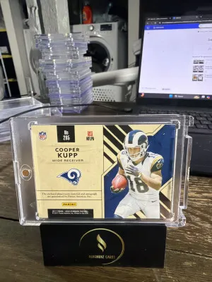 2017 Panini Gold Standard #285 Cooper Kupp Rookie Jersey Autographs Triple #/75 back