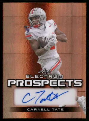 2024 Leaf Electrum - Prospects Auto Bronze #PA-CT1 Carnell Tate #/59 front
