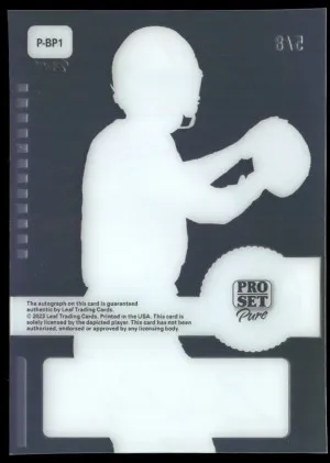 2023 Pro Set Pure - Platinum Auto Holo Spectrum #P-BP1 Brock Purdy #/8 back