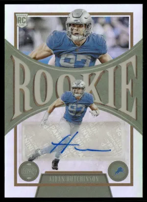 2022 Panini Chronicles #208 Aidan Hutchinson 2022 Panini Legacy Auto #/99 front