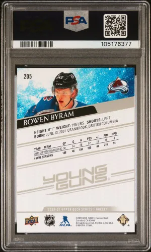 2020 Upper Deck Bowen Byram back