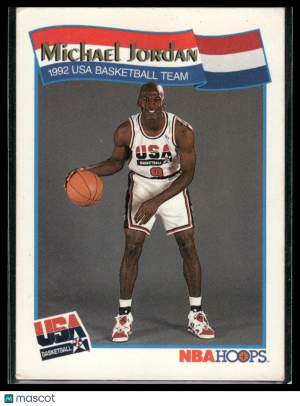 1991 NBA Hoops USA Basketball Michael Jordan #55 front