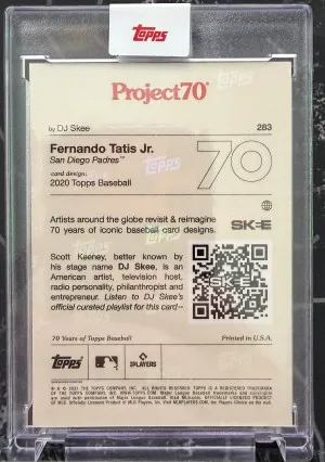 2021 Project 70 Online Exclusive /1684 Fernando Tatis Jr by DJ Skee #283 back