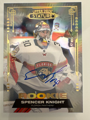 Spencer Knight, 2021-22 Stature, Rookie Auto /49 front