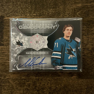 Macklin Celebrini/25 Rookie GEMOGRAPHy Auto front