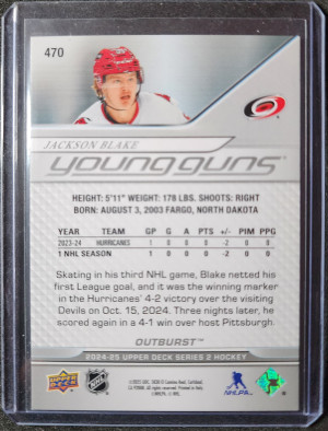 Jackson Blake Young Guns Outburst back