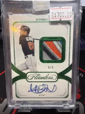 2024 Panini Flawless Ichiro Patch Auto /5 front
