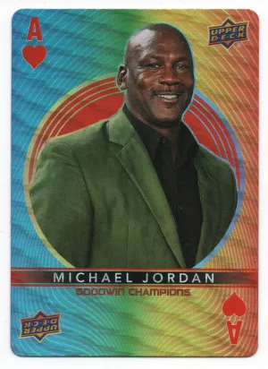 Michael Jordan - 2022 Upper Deck Goodwin Champions Playing Cards #Ace-Hearts front