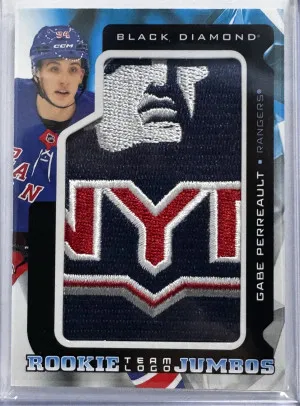 GABE PERREAULT - RC Team Logo Jumbos 2025-26 Black Diamond front