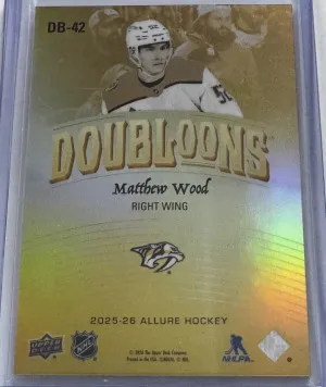 Matthew Wood RC Doubloons 2025-26 Allure back