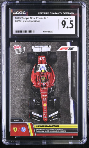 2025 Topps Now Formula 1 #069 Lewis Hamilton CGC 9.5 front