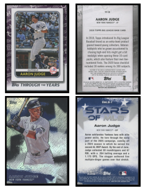 Aaron Judge 6 Card Lot back