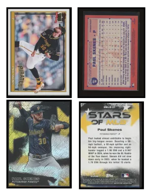 2026 Topps Series 1 Bubba Chandler & Paul Skenes 6 Card Lot back