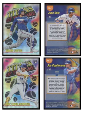 2026 Topps Series 1 Titans Of The Game 12 Card Lot front