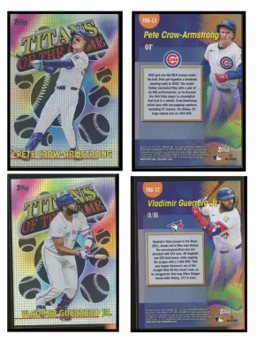 2026 Topps Series 1 Titans Of The Game 12 Card Lot back
