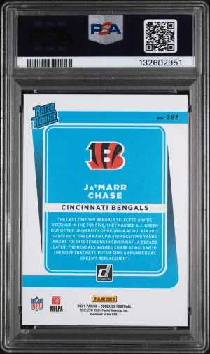 2021 Panini Donruss Ja'marr Chase Press Proof Premium back
