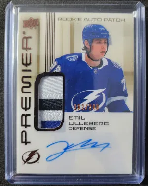 Emil Lilleberg Premier Auto Patch Rookie /249 front