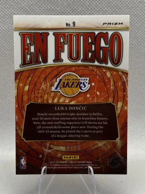 2024-25 Select Luka Doncic En Fuego blue /75 back