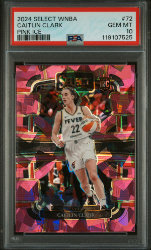 2024 Panini Select Wnba Caitlin Clark Pink Ice front